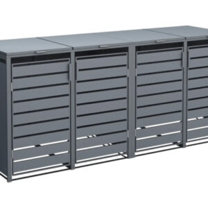 Mülltonnenbox WESTMANN Kubus 4 Metall 264 x 80 x 116 cm anthrazit