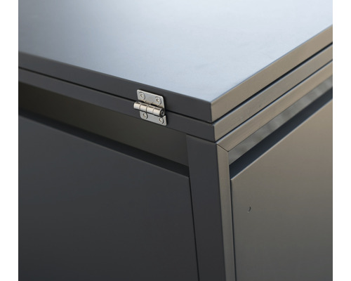 Mülltonnenbox WESTMANN Kubus 4 Metall 264 x 80 x 116 cm anthrazit – Bild 5