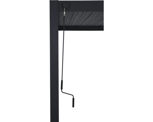 Pergola Mirador Deluxe Pfostenstärke 11 x 11 cm 300 x 400 x 250 cm anthrazit - ähnlich RAL7015 – Bild 5