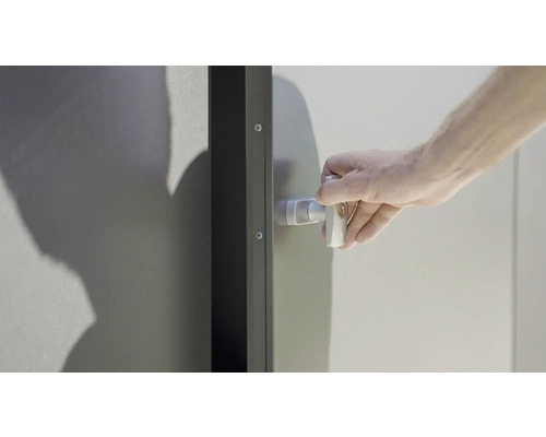 Terrassenschrank Biohort Romeo Gr L 132 x 87 x 140 cm dunkelgrau-metallic – Bild 7